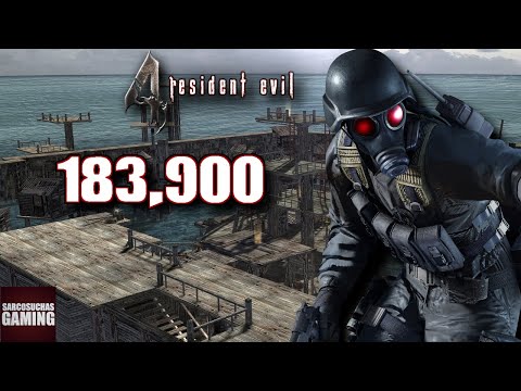 RE4 PC 60fps Mercenaries - HUNK - Waterworld - 183,900
