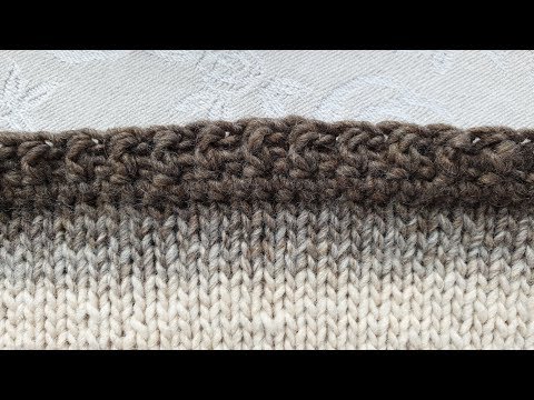 Extra-Tipp: Häkeln und Stricken kombinieren, ein Trick gegen den Rollrand