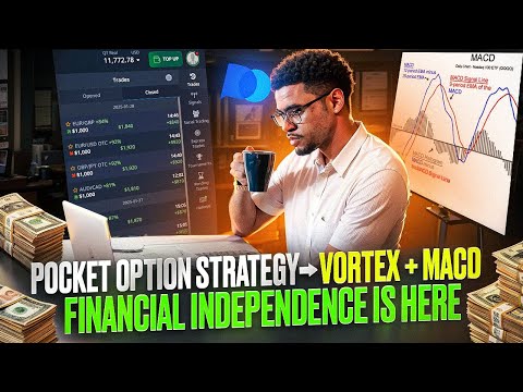 Pocket Option Strategy Vortex+MACD Financial Independence Is Here | Binary Options Trading Strategy