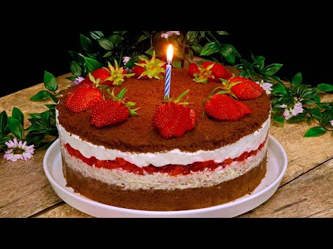 Made myself the best birthday cake ever! Guests ate it instantly! Dessert melts in your mouth!
