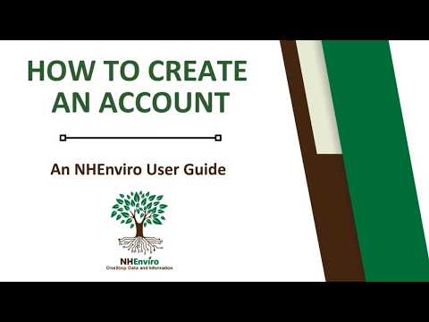 Nhenviro User Guide How To Create An Account