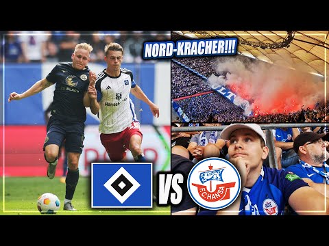 HITZIGER NORDKRACHER MIT PYROSHOW! STADIONVLOG: Hamburger SV - Hansa Rostock | Stadion Vlog