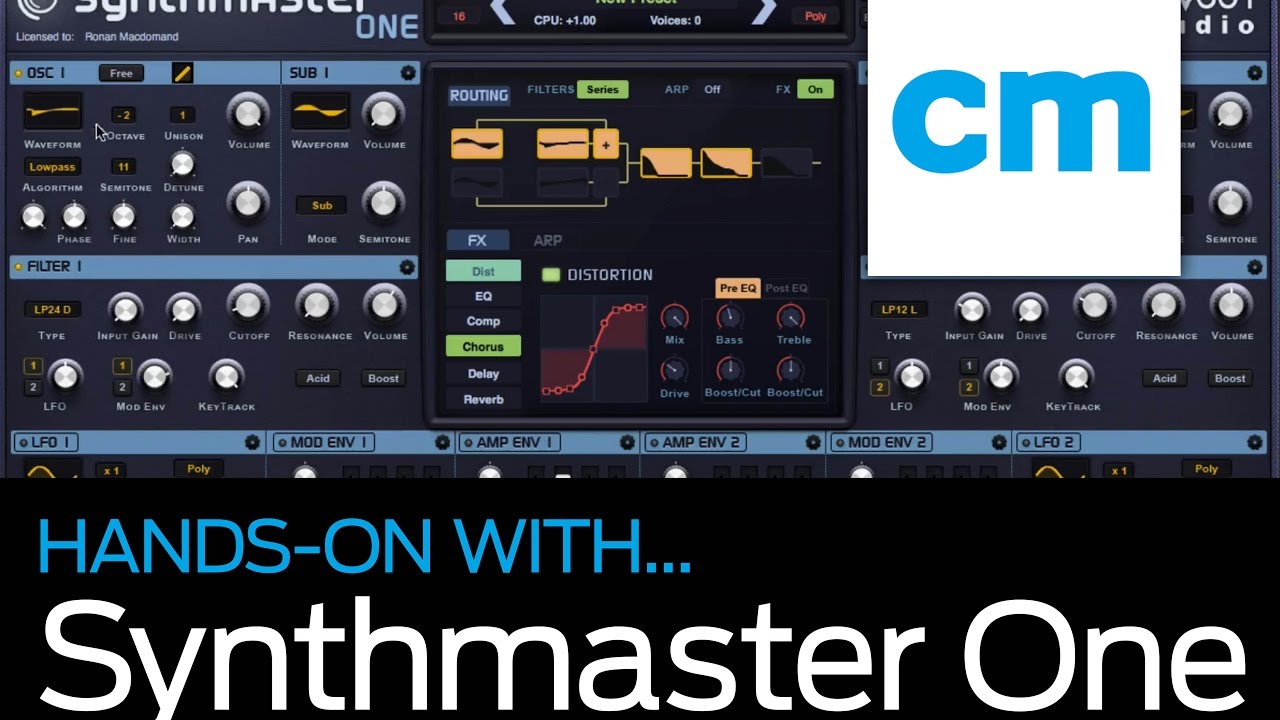 SynthMaster One: Hands-on with Computer Music magazine - YouTube