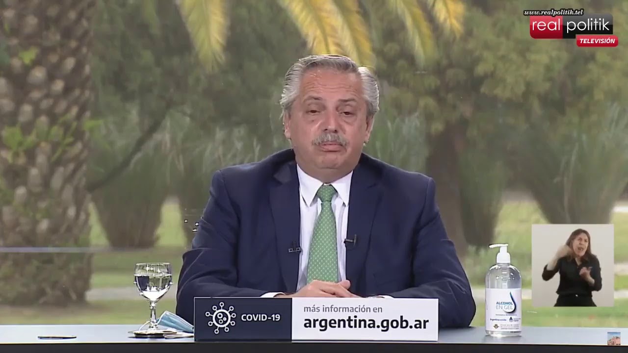 Alberto Fernández presenta el programa "Acompañar"