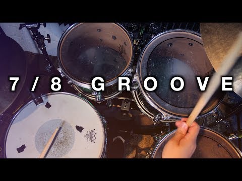 Simple 7/8 Drum Groove - Free Drum Lessons - Rohan Bumbra