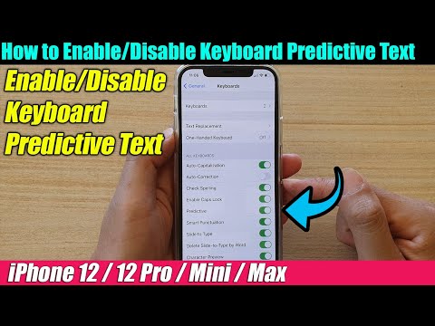 iPhone 12/12 Pro: How to Enable/Disable Keyboard Predictive Text