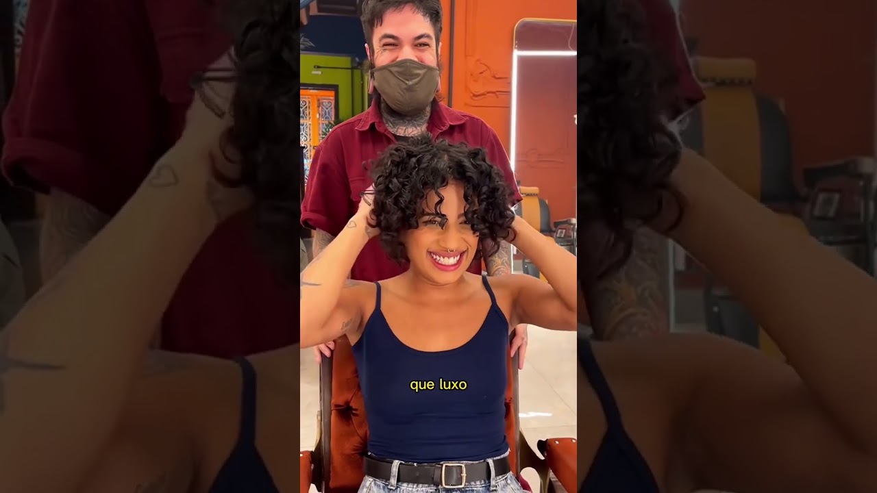 HORA DO BIG CHOP 🤩 INSTA: @rodrigovizu #cabelos #bigchop #ondulados #saopaulo #cortesdecabelo