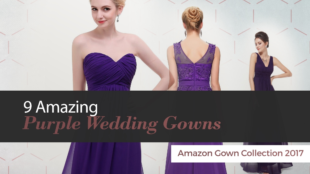 Where to Buy Purple Wedding Gowns