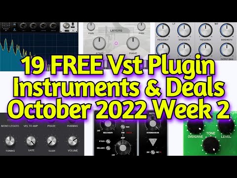 19 Best New FREE VST Plugins, Vst Instruments, Sample Packs & Best Deals - OCTOBER 2022 Week 2
