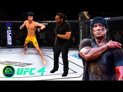 UFC4 Bruce Lee vs John Rambo EA Sports UFC 4 PS5