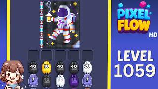 Pixel Flow Level 1059 Solution Walkthrough