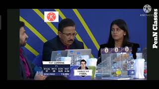 Pat Cummins ipl auction 2022! KKR bid on Pat Cummins. Tata ipl Mega Auction Pat Cummins Australia