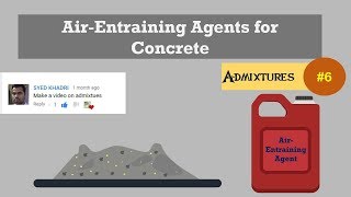 Air-Entraining Agents for Concrete || Admixtures # 6