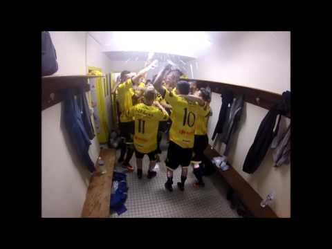 Célébration de la victoire vs Locminé