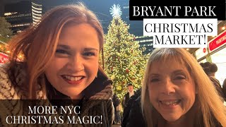 More NYC CHRISTMAS Magic! Bryant Park Christmas Market!