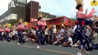 preview picture of video '山鹿灯籠祭り　2014　おまつり広場　熊本農高郷土芸能'