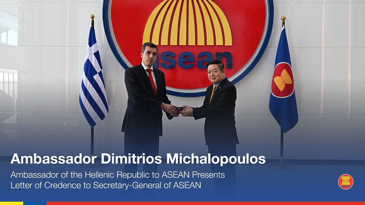 Amb of the Hellenic Republic to ASEAN Present Letter of Credence to Secretary-General of ASEAN