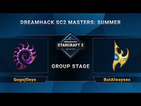 SC2 - GogojOey vs. ButAlways - DreamHack SC2 Masters Summer - Group A - TW
