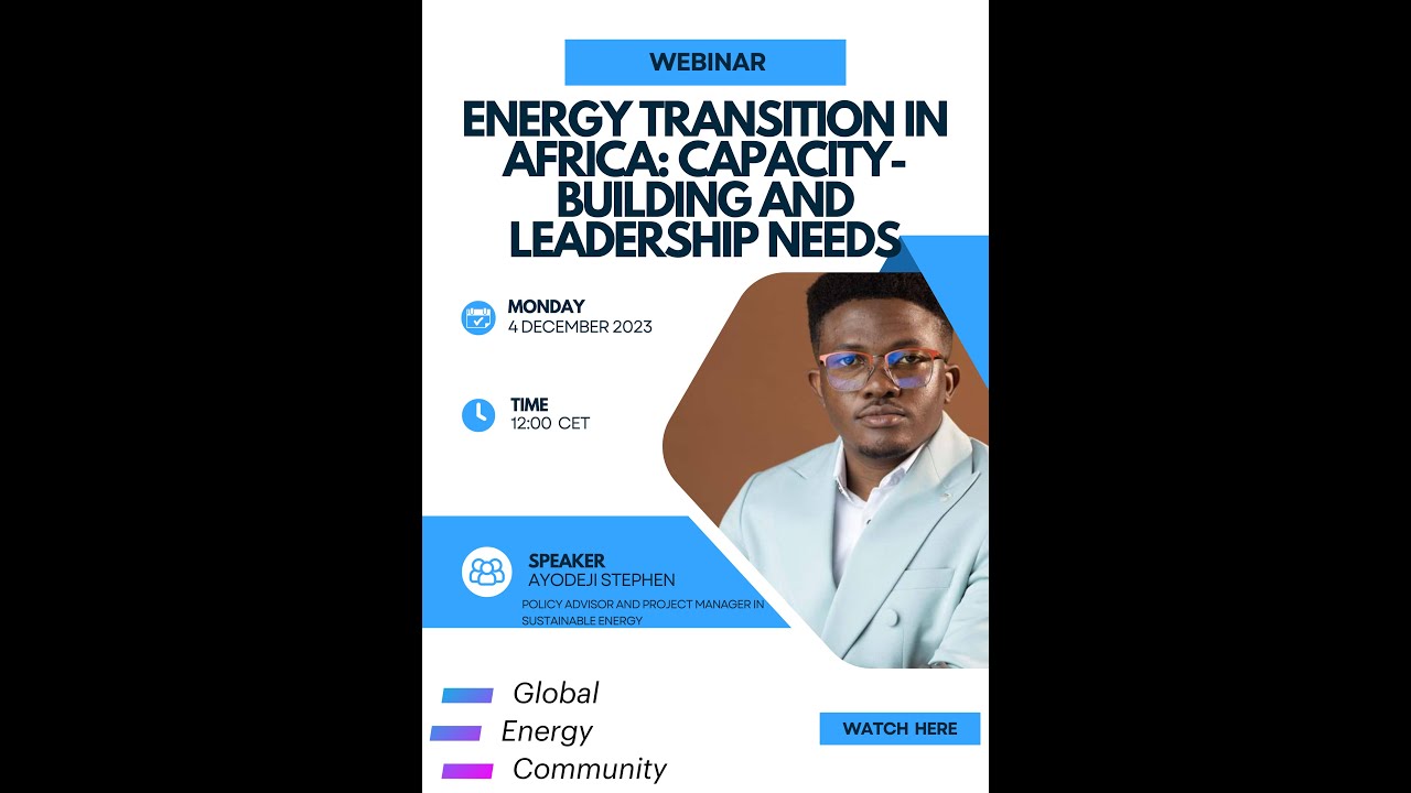 GEC webinar Energy Transition in Africa