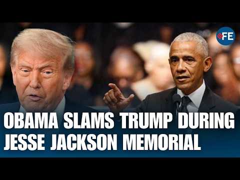 Obama’s Sharp Attack On Trump During Jesse Jackson Memorial Sparks Debate | US News