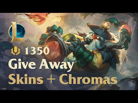 20 SKINS and CHROMAS give away  Shan Hai Scrolls Bard + Emerald Chroma