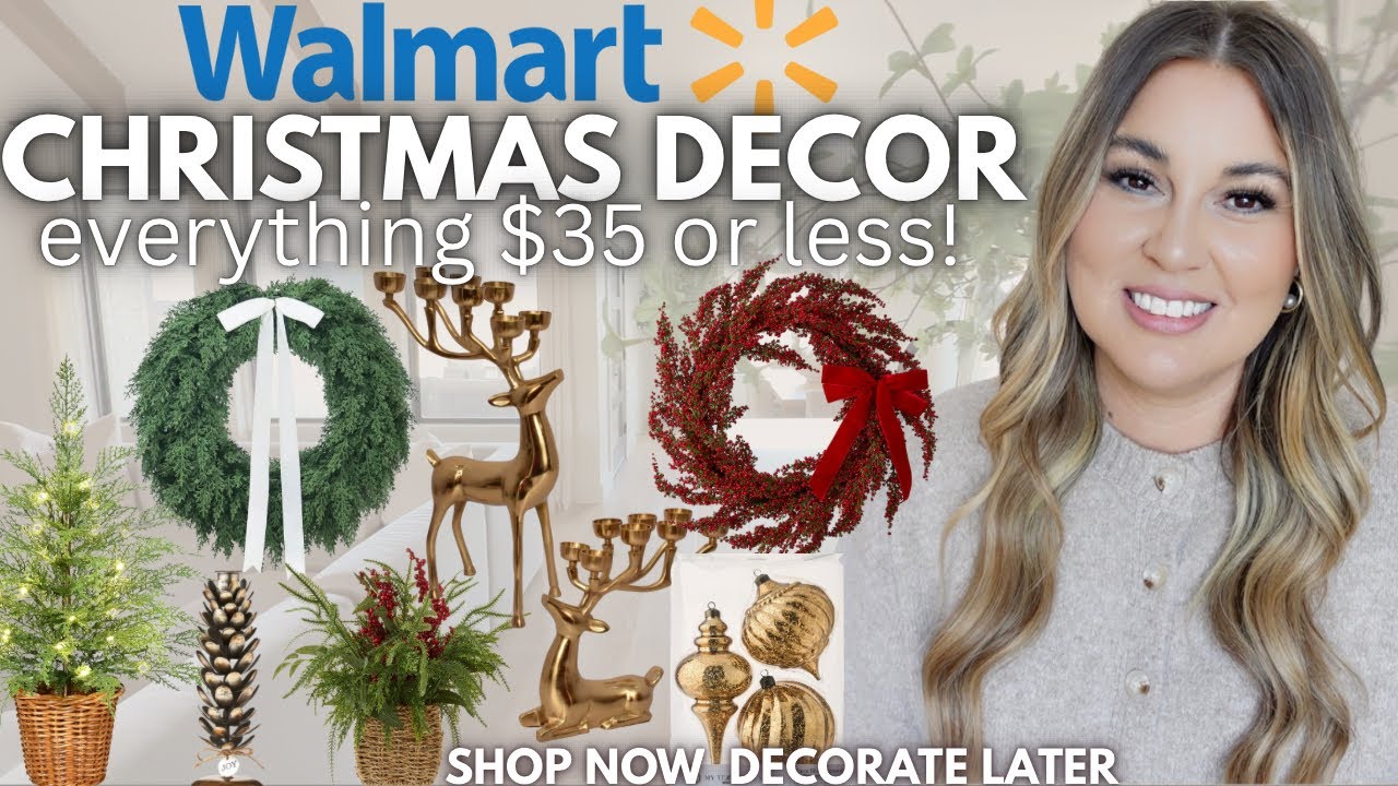 WALMART CHRISTMAS DECOR $35 OR LESS | HIGH END CHRISTMAS DECOR UNDER $35 | CHRISTMAS DECOR ON BUDGET