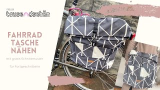 Fahrrad Tasche aus Oilskin nähen - Nähanleitung für Fortgeschrittene nach gratis Schnittmuster