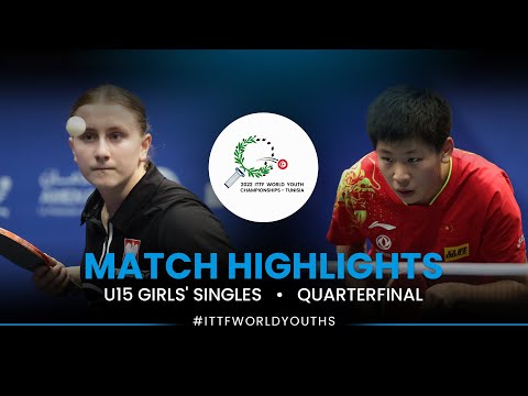 Natalia Bogdanowicz vs Yan Yutong | U15 Girls' Singles QF | ITTF World Youth Championships 2022