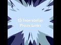 13 Interstellar Proxy Links Chromebook Unblocker