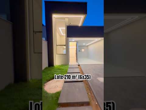 LINDO PROJETO EM LOTE 6X35! 3Q | ÁREA GOURMET E QUINTAL! APARECIDA DE GOIÂNIA! R$ 470.000,00