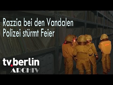 Raid on the vandals Police storm party