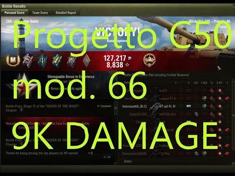 Progetto C50 mod. 66 _ 9k dmg (World of tanks)