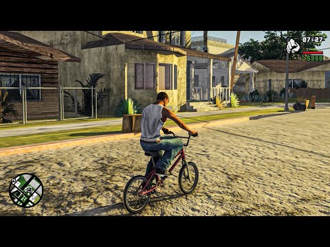 GTA San Andreas - Remastered Graphics First Mission 4K Gameplay on RTX™ 3090