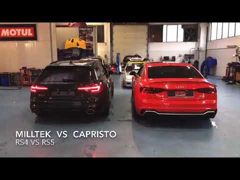 Audi RS4 B9 Vs Rs5 F5  2.9 bi-turbo da 450cv Exhaust Milltek Vs Capristo