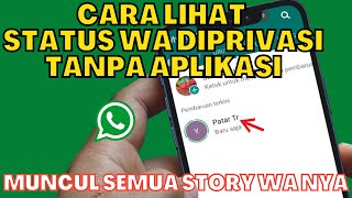 Download lagu CARA MELIHAT STATUS WA YANG DI PRIVASI TANPA APLIKASI mp3 Download lagu CARA MELIHAT STATUS WA YANG DI PRIVASI TANPA APLIKASI mp3