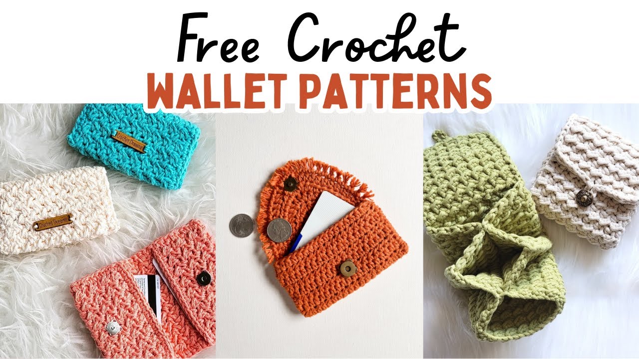 20+ FREE Crochet Wallet Patterns #crochetpatterns #crochetaccessories #freecrochetpatterns #crochet