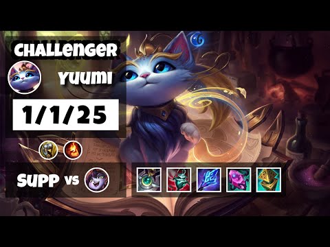 Yuumi 11.14 Gameplay Challenger Replay S11 Support (1/1/25) - OCE