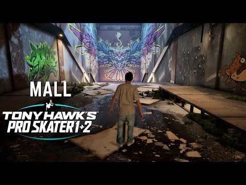 TONY HAWK'S PRO SKATER 1 + 2: Mall - All Goals and Collectibles!