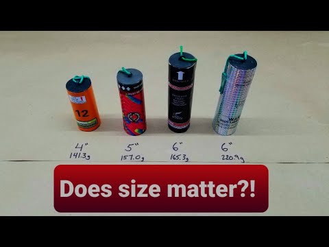 Canister Shell Firework Size Comparison. Is Bigger Better?