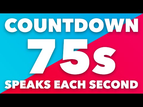 75 Second Timer with Voice Countdown