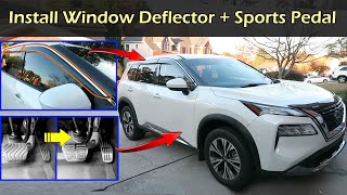 Nissan Rogue Window Visor Deflector & Sports Pedal Cover