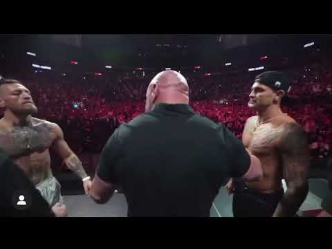 Heated face off between Conor McGregor vs Dustin poirer || UFC 264