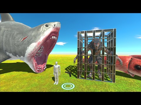 Help Aquatics Rescue Werewolves - Animal Revolt Battle Simulator