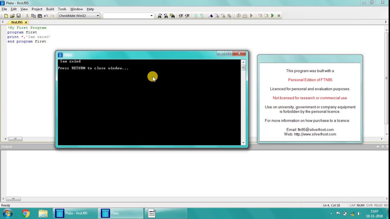 Fortran | lesson 2 your first fortran 95 program