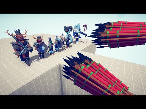 VIKING ADDON Team vs EVERY GOD - Totally Accurate Battle Simulator TABS