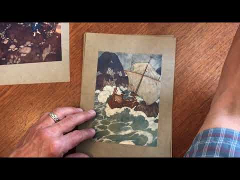 Edmund Dulac Art Nouveau c.1907 India Orientalism 10 lovely old color prints