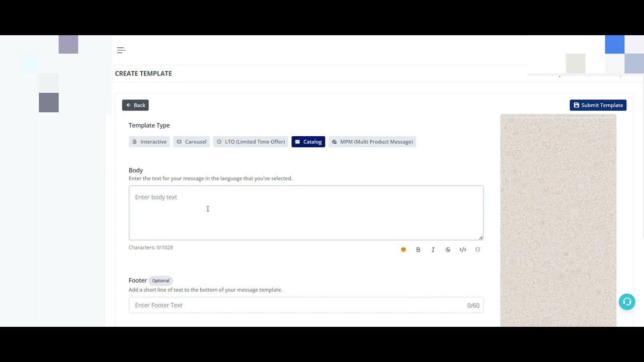 How to create a Product Catalog Template ?