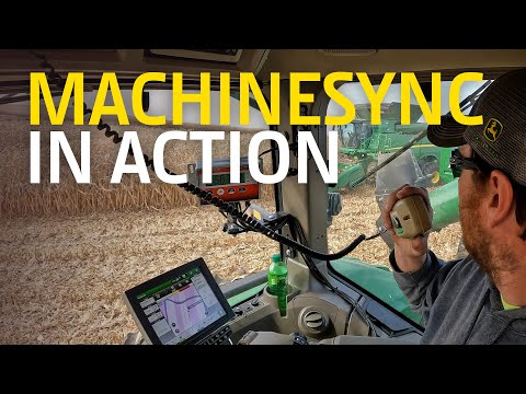 Self-Driving Grain Cart Tractor? Nearly! Harvesting with MachineSync