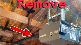 How to remove garage door motor