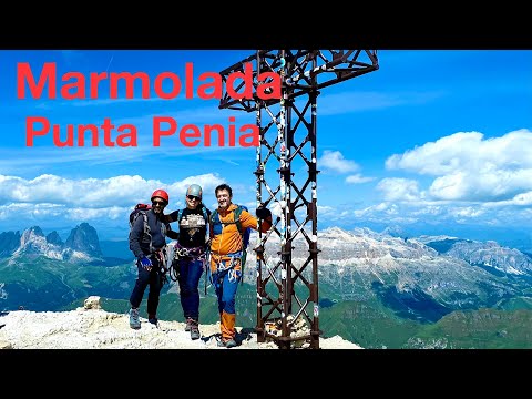 Marmolada, Punta Penia per la via ferrata Cresta Ovest